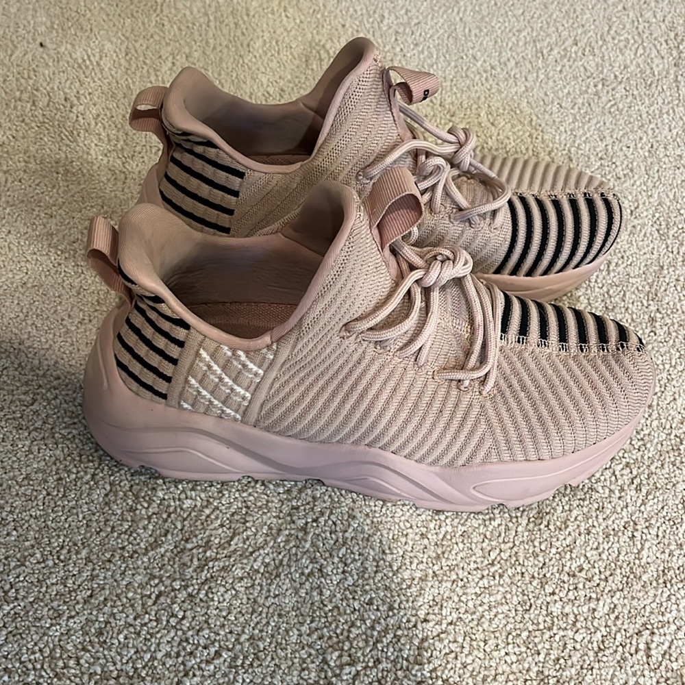 Tan and Black Athletic Sneakers
